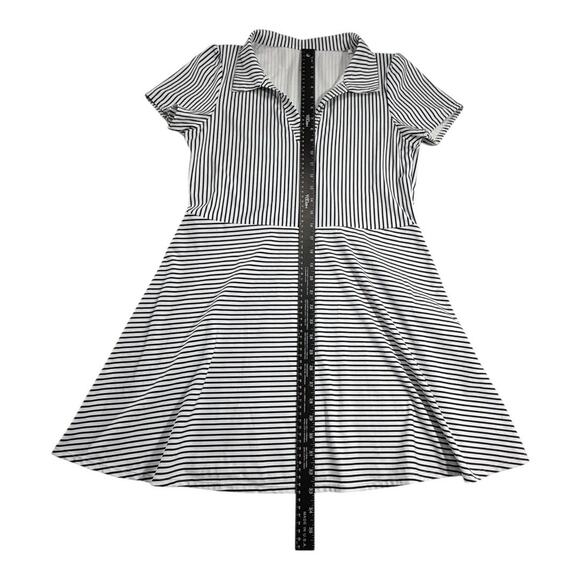 Addison Bay Striped Mini Dress - Black and White - Picture 6 of 9
